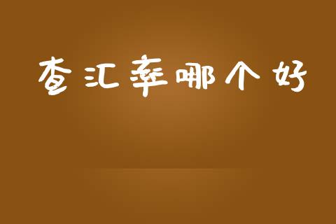 查汇率哪个好_https://wap.fcdydaikuan.com_期货品种_第1张