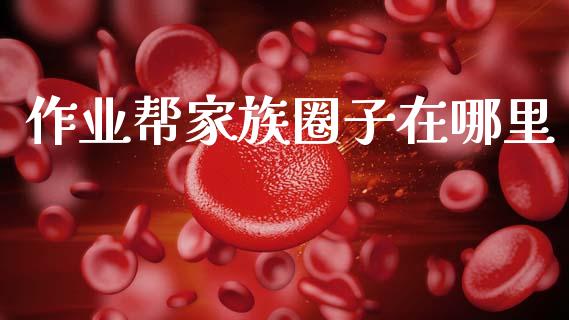 作业帮家族圈子在哪里_https://wap.fcdydaikuan.com_国际投资_第1张