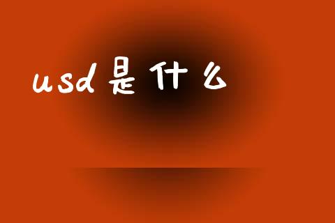usd是什么_https://wap.fcdydaikuan.com_理财顾问_第1张
