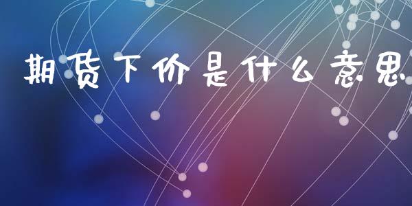 期货下价是什么意思_https://wap.fcdydaikuan.com_理财顾问_第1张