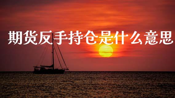 期货反手持仓是什么意思_https://wap.fcdydaikuan.com_新股数据_第1张