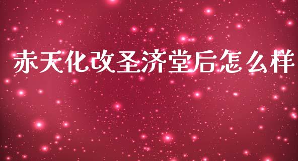 赤天化改圣济堂后怎么样_https://wap.fcdydaikuan.com_理财顾问_第1张