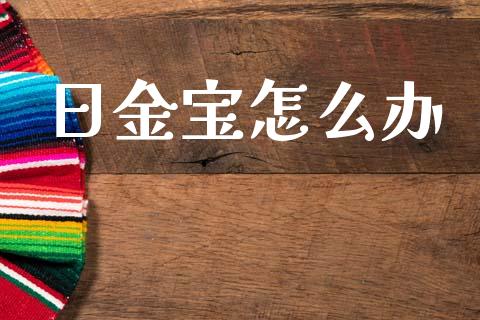 日金宝怎么办_https://wap.fcdydaikuan.com_投资策略_第1张