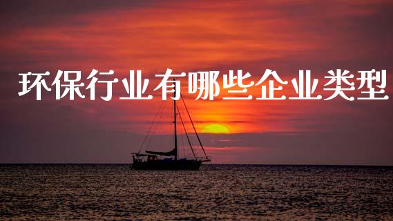 环保行业有哪些企业类型_https://wap.fcdydaikuan.com_投资策略_第1张