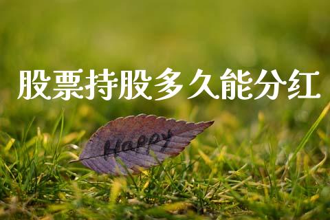 股票持股多久能分红_https://wap.fcdydaikuan.com_新股数据_第1张
