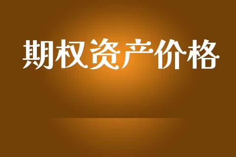 期权资产价格_https://wap.fcdydaikuan.com_国际投资_第1张