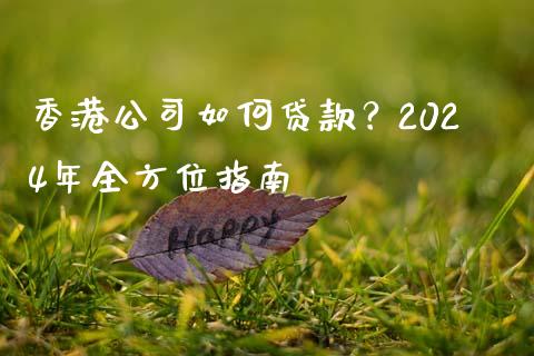香港公司如何贷款？2024年全方位指南_https://wap.fcdydaikuan.com_金融机构_第1张