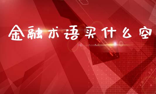 金融术语买什么空_https://wap.fcdydaikuan.com_期货品种_第1张