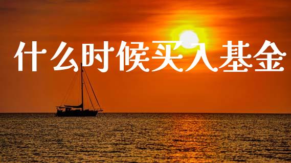 什么时候买入基金_https://wap.fcdydaikuan.com_期货品种_第1张