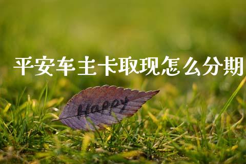 平安车主卡取现怎么分期_https://wap.fcdydaikuan.com_理财顾问_第1张