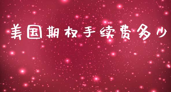 美国期权手续费多少_https://wap.fcdydaikuan.com_金融机构_第1张