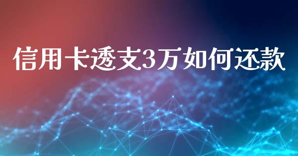 信用卡透支3万如何还款_https://wap.fcdydaikuan.com_国际投资_第1张