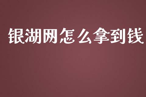 银湖网怎么拿到钱_https://wap.fcdydaikuan.com_投资策略_第1张
