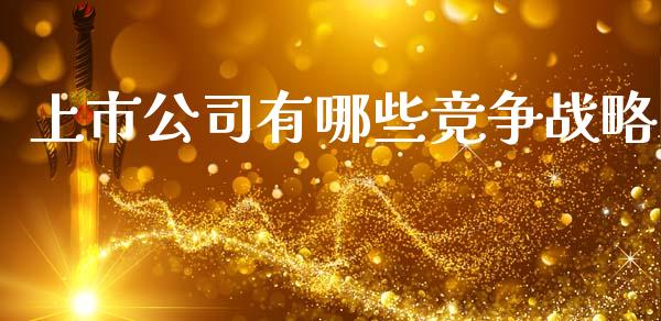 上市公司有哪些竞争战略_https://wap.fcdydaikuan.com_国际投资_第1张