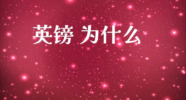 英镑 为什么_https://wap.fcdydaikuan.com_理财顾问_第1张