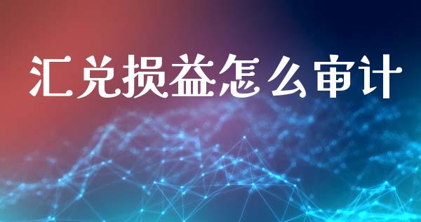 汇兑损益怎么审计_https://wap.fcdydaikuan.com_投资策略_第1张