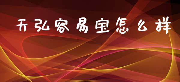 天弘容易宝怎么样_https://wap.fcdydaikuan.com_投资策略_第1张