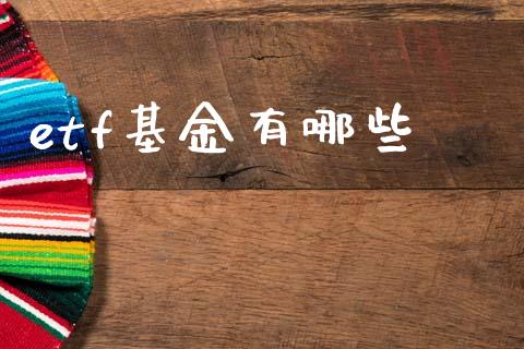 etf基金有哪些_https://wap.fcdydaikuan.com_理财顾问_第1张