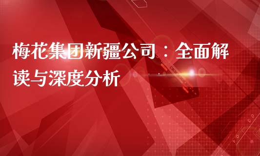 梅花集团新疆公司：全面解读与深度分析_https://wap.fcdydaikuan.com_期货品种_第1张