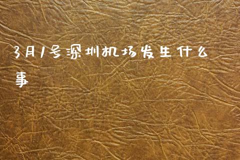 3月1号深圳机场发生什么事_https://wap.fcdydaikuan.com_新股数据_第1张