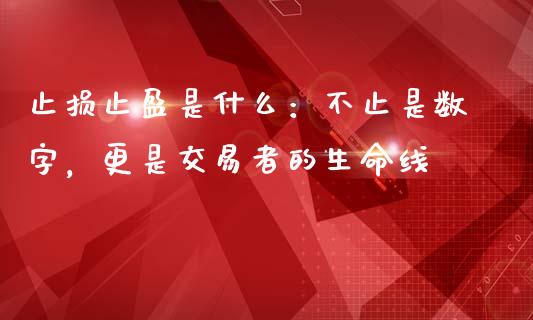 止损止盈是什么：不止是数字，更是交易者的生命线_https://wap.fcdydaikuan.com_投资策略_第1张