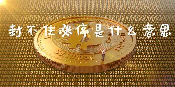 封不住涨停是什么意思_https://wap.fcdydaikuan.com_投资策略_第1张