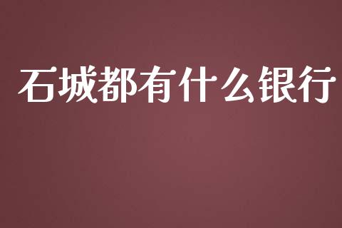 石城都有什么银行_https://wap.fcdydaikuan.com_金融机构_第1张