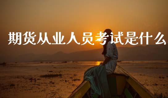 期货从业人员考试是什么_https://wap.fcdydaikuan.com_期货品种_第1张