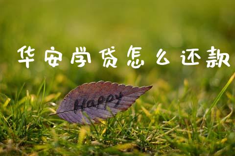 华安学贷怎么还款_https://wap.fcdydaikuan.com_投资策略_第1张