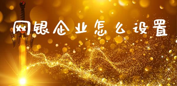 网银企业怎么设置_https://wap.fcdydaikuan.com_金融机构_第1张