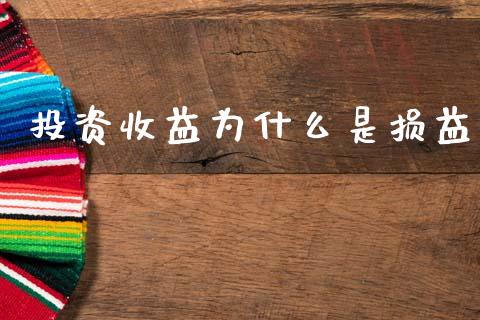 投资收益为什么是损益_https://wap.fcdydaikuan.com_新股数据_第1张
