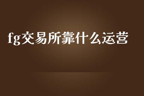 fg交易所靠什么运营_https://wap.fcdydaikuan.com_金融机构_第1张