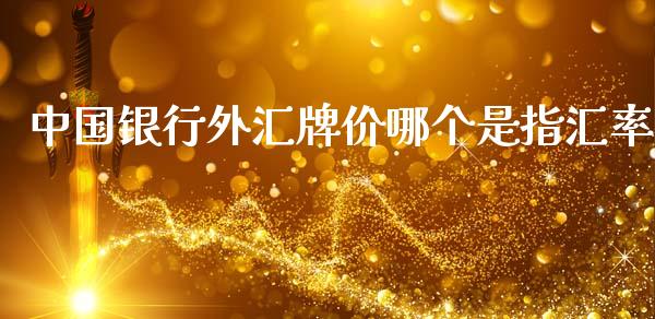 中国银行外汇牌价哪个是指汇率_https://wap.fcdydaikuan.com_理财顾问_第1张