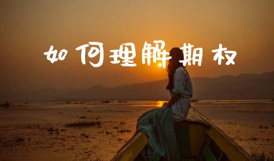 如何理解期权_https://wap.fcdydaikuan.com_期货品种_第1张