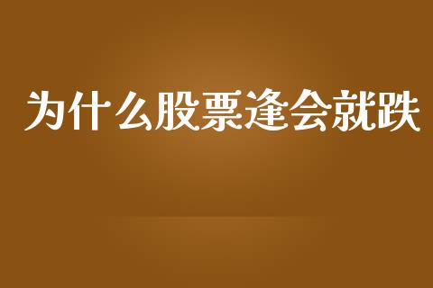 为什么股票逢会就跌_https://wap.fcdydaikuan.com_理财顾问_第1张