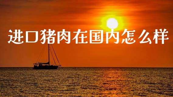 进口猪肉在国内怎么样_https://wap.fcdydaikuan.com_金融机构_第1张