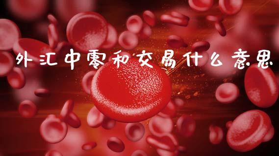 外汇中零和交易什么意思_https://wap.fcdydaikuan.com_金融机构_第1张