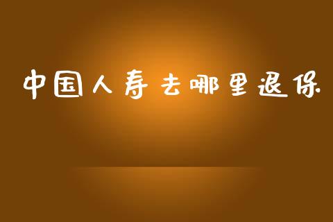 中国人寿去哪里退保_https://wap.fcdydaikuan.com_期货品种_第1张