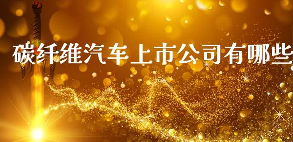碳纤维汽车上市公司有哪些_https://wap.fcdydaikuan.com_投资策略_第1张