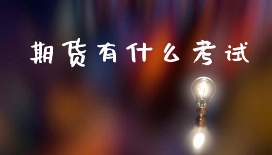 期货有什么考试_https://wap.fcdydaikuan.com_期货品种_第1张