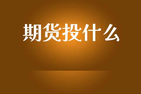 期货投什么_https://wap.fcdydaikuan.com_金融机构_第1张