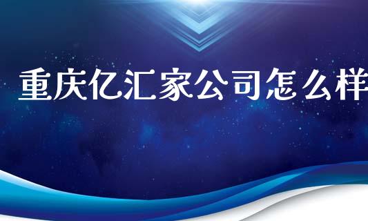 重庆亿汇家公司怎么样_https://wap.fcdydaikuan.com_理财顾问_第1张
