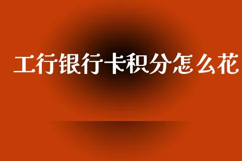 工行银行卡积分怎么花_https://wap.fcdydaikuan.com_理财顾问_第1张