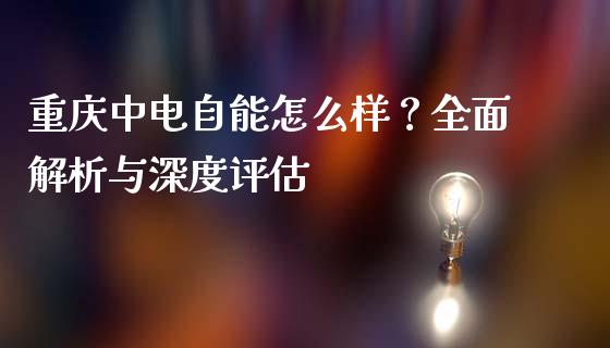 重庆中电自能怎么样？全面解析与深度评估_https://wap.fcdydaikuan.com_国际投资_第1张