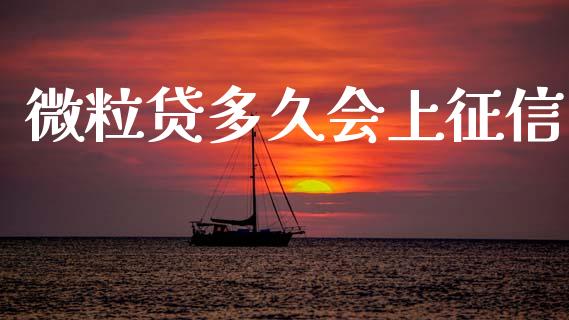 微粒贷多久会上征信_https://wap.fcdydaikuan.com_投资策略_第1张