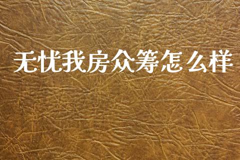 无忧我房众筹怎么样_https://wap.fcdydaikuan.com_国际投资_第1张