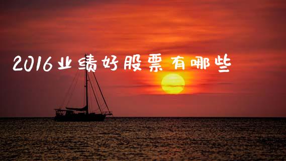 2016业绩好股票有哪些_https://wap.fcdydaikuan.com_理财顾问_第1张