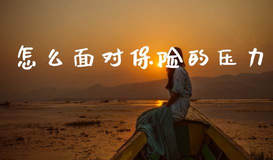 怎么面对保险的压力_https://wap.fcdydaikuan.com_期货品种_第1张