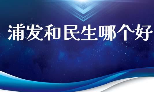 浦发和民生哪个好_https://wap.fcdydaikuan.com_新股数据_第1张
