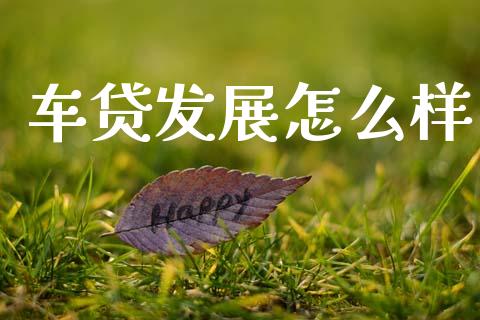 车贷发展怎么样_https://wap.fcdydaikuan.com_新股数据_第1张
